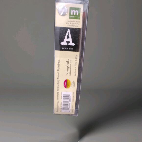 Making Memories Simply Stated Alphabet Rub-On Letters 252 Characters Scrapbook - Picture 2 of 3